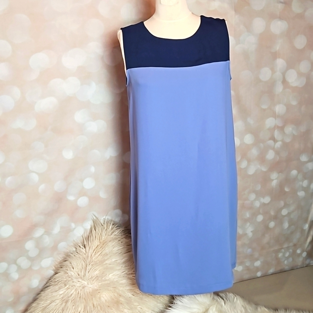 Cynthia Rowley | Blue Colorblock Shift Dress